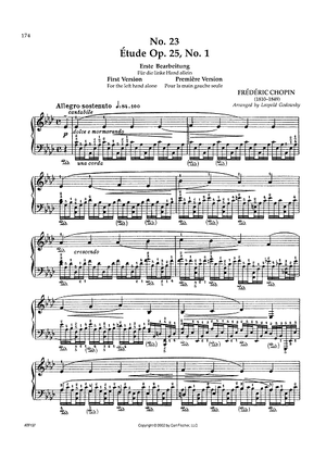No. 23 - Étude Op. 25, No. 1 (First Version)