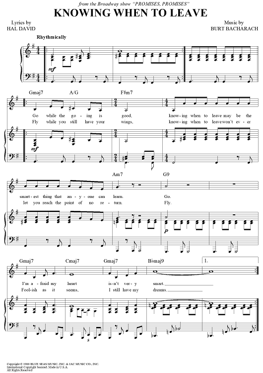 Knowing When To Leave