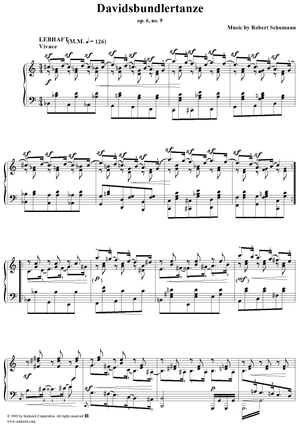 Davidsbündlertänze, Op. 6, No. 09 (2nd Edition, 1850)