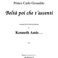 Belta poi che t'assenti - Introductory Notes