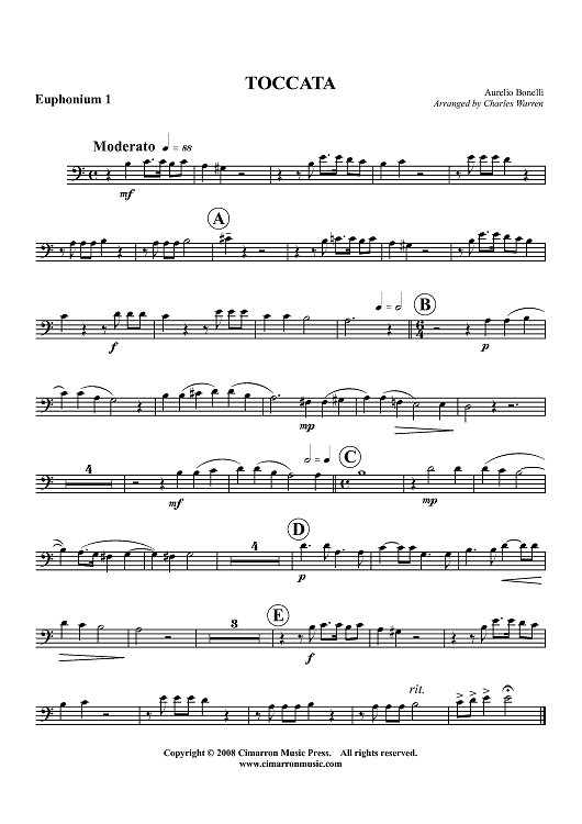 Toccata - Euphonium 1 BC/TC