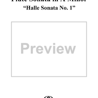 Flute Sonata no. 1 in A minor, HWV 374 ("Halle Sonata 1")