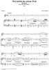 Was belebt die schöne Welt, (Romanz) No. 9 aus dem Melodram: Die Zauberharfe, D644