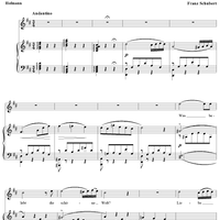 Was belebt die schöne Welt, (Romanz) No. 9 aus dem Melodram: Die Zauberharfe, D644
