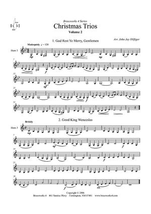 Christmas Trios, Volume 2 - Horn 3