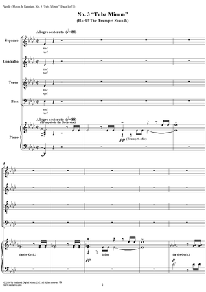 Messa da Requiem: No. 3. Tuba Mirum