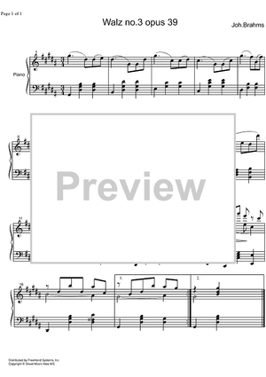 Waltz Op.39 No. 3