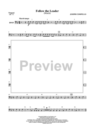 Follow The Leader (March) - Timpani