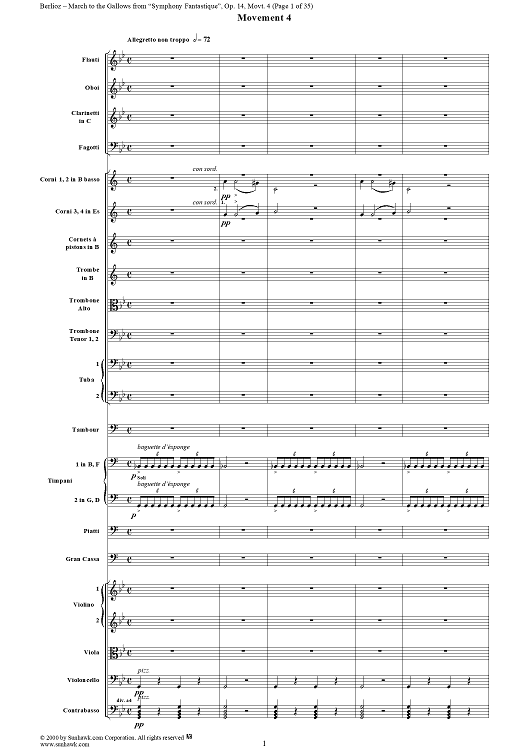 "Symphonie Fantastique" (Op. 14, H48), Movement 4 "March to the Gallows"