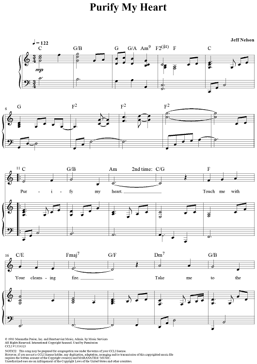 Purify My Heart