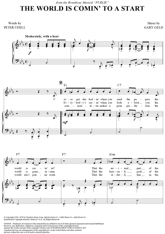 The World Is Comin' to a Start