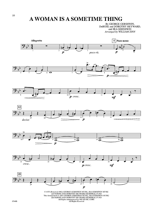 A Woman Is a Sometime Thing - Cello