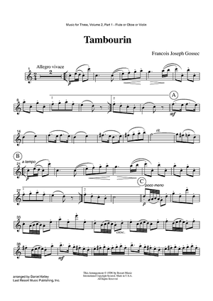 Tambourin - Part 1 Flute, Oboe or Violin