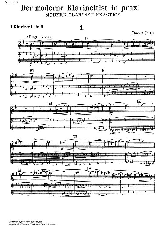 Modern Clarinet Practice Vol. 1 - Clarinet 1