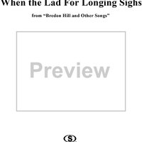 When the Lad for Longing Sighs