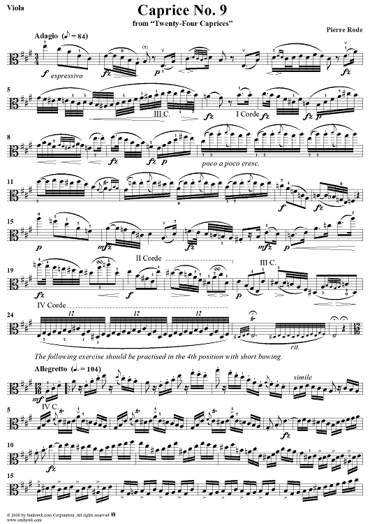 Caprice No. 9 from "Twenty-Four Caprices"
