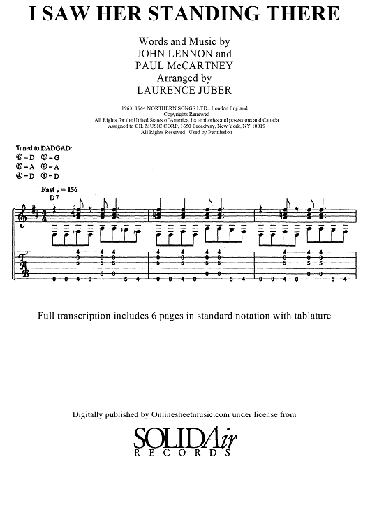 I Saw Her Standing There (No MP3)