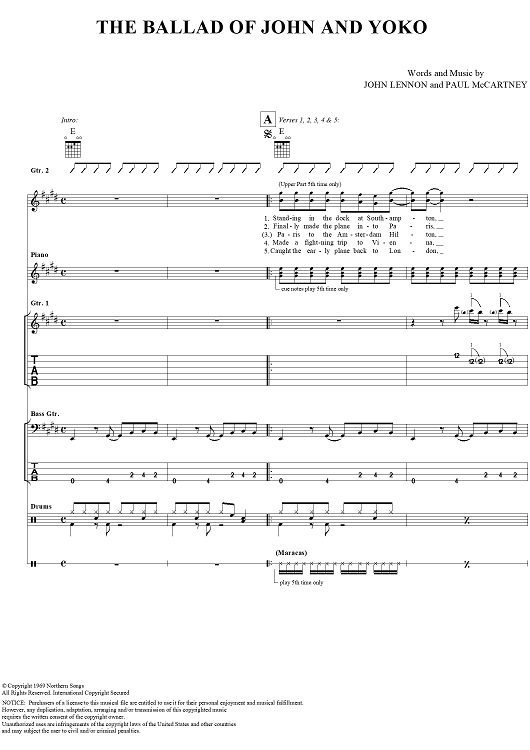 The Ballad of John and Yoko