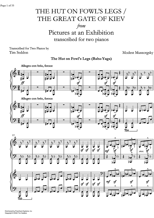 Baba-Yaga & The Great Gates of Kiev from Pictures at an Exhibition