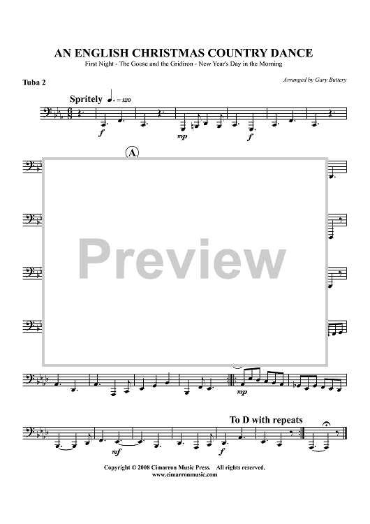 An English Christmas Country Dance - Tuba 2