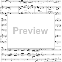 Trio Sonata in B-Flat Major, Wq161/1 - Piano Score