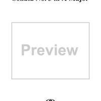 Sonata No. 3 in A Major - Flute