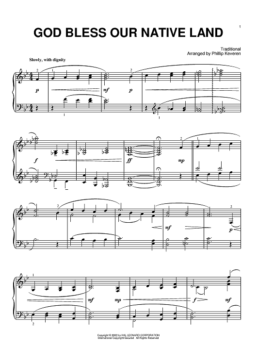 God Bless Our Native Land