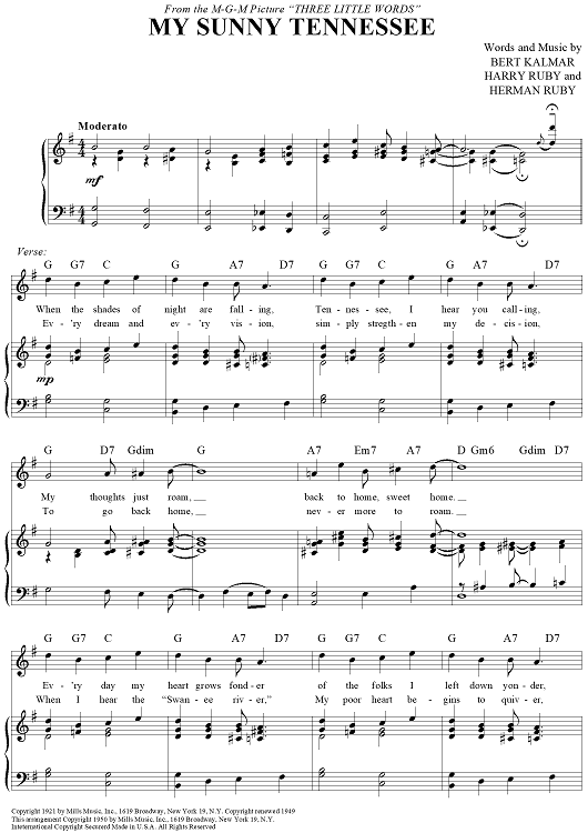 My Sunny Tennessee