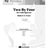 Two By Four for Cello Quartet - Score