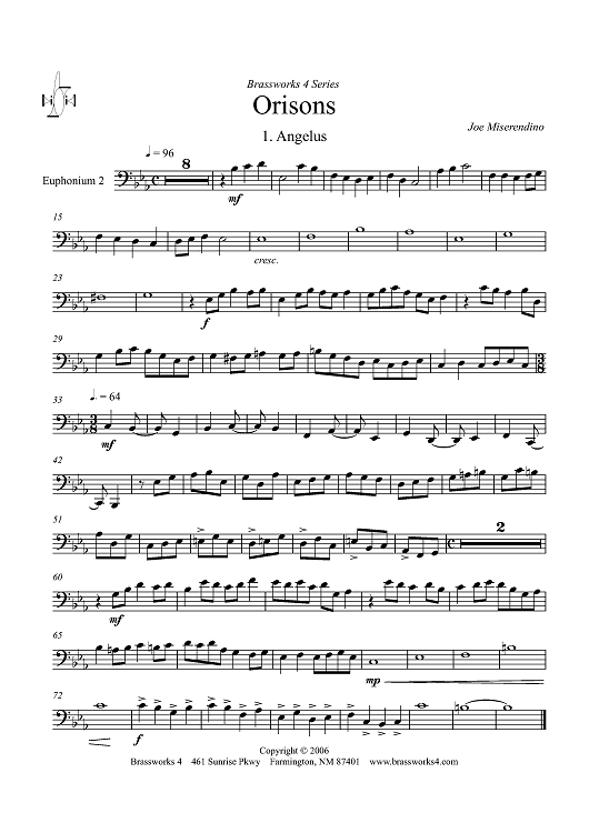 Orisons - Euphonium 2 BC