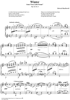 Winter, Op. 32, No. 4