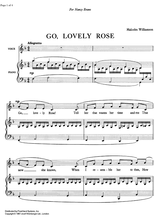 Go, Lovely Rose