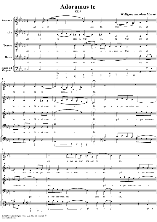 Adoramus Te, K327