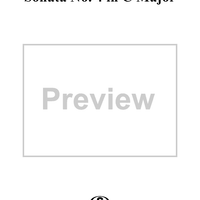 Sonata No. 4 in C major - Score