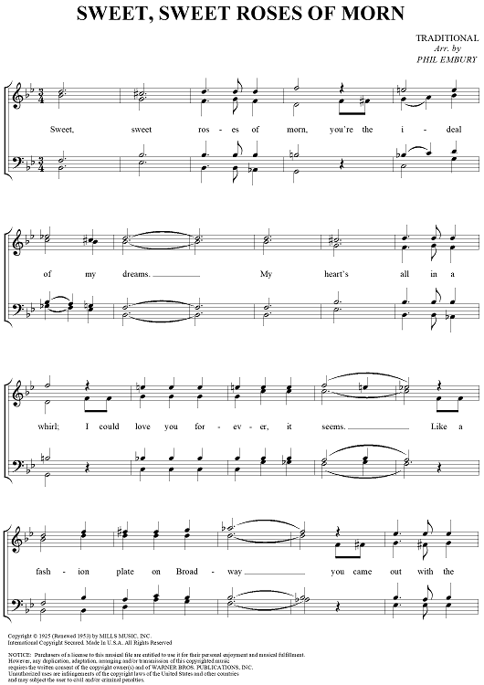 Sweet, Sweet Roses of Morn