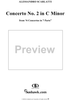 Concerto No. 2 in C Minor from "6 Concerti Grossi" - From "6 Concertos in 7 Parts" - Violin 1