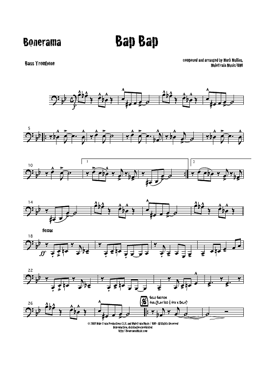 Bap Bap - Bass Trombone