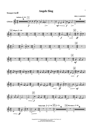 Angels Sing - Trumpet 3 in Bb