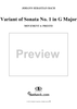 Variant of Sonata 1 in G Major for Viola da Gamba and Clavier, No. 4 - Presto
