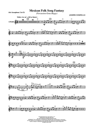 Mexican Folk Song Fantasy (Percussion Gone Buggy) - Alto Sax 2