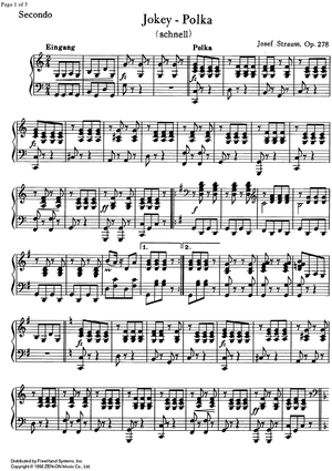 Jokey Polka Op.278 - Piano 2