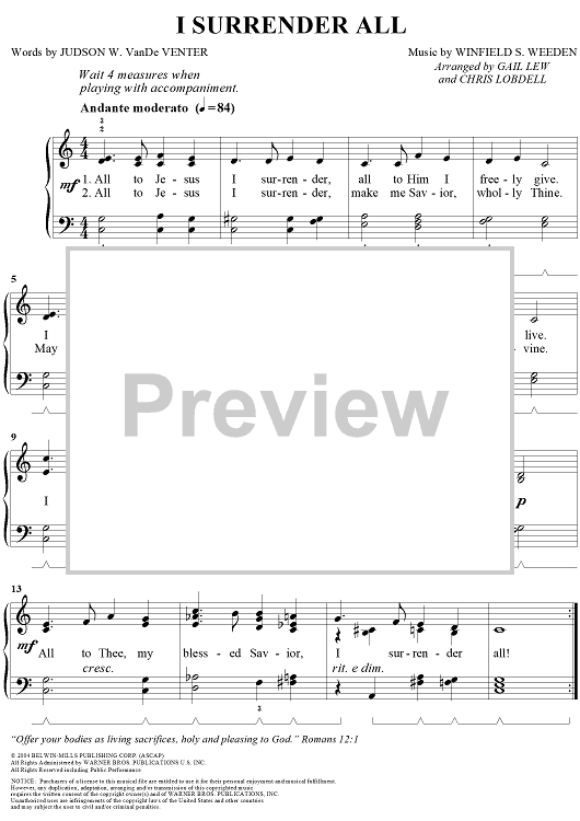 I Surrender All