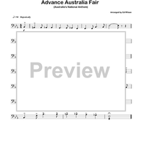 Waltzing Matilda & Advance Australia Fair - Bass
