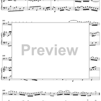 Sonata No. 1 in G Major, Movement 2 - Piano Score