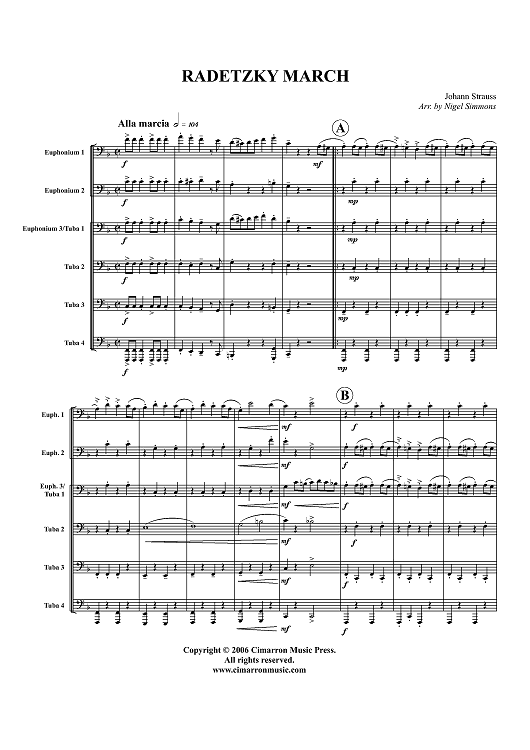 Radetzky March - Score