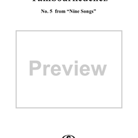 Tambourliedchen - No. 5 from "Nine Songs" Op. 69