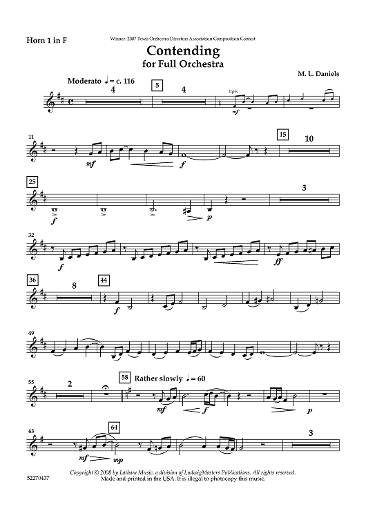 Contending - Horn 1 in F