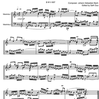 Suite  2 a minor BWV 807 - Score
