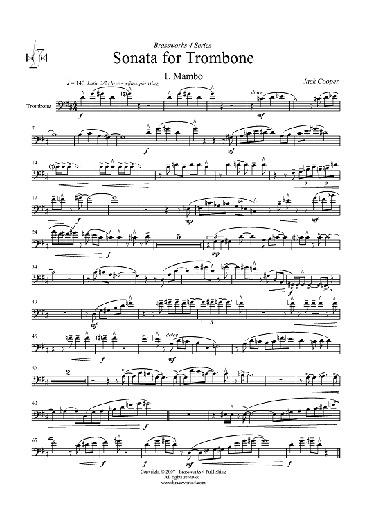 Sonata for Trombone - Trombone