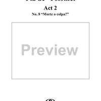 Pia de' Tolomei, Act 2, No. 8: Scena e Duetto - "Morte o colpa?" - Score